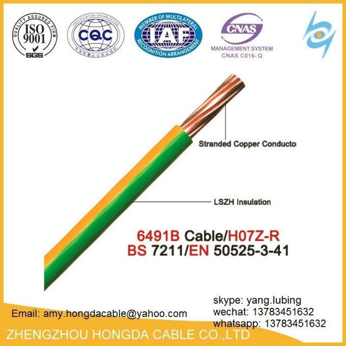 Heat-Resistant Flame-Retardant Stranded Copper PVC Insulated Electrical Wire 16mm 35mm