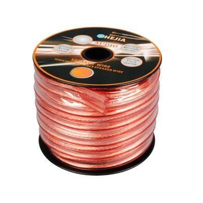 High Quality Strands Transparent Speaker Cable 2 Cores