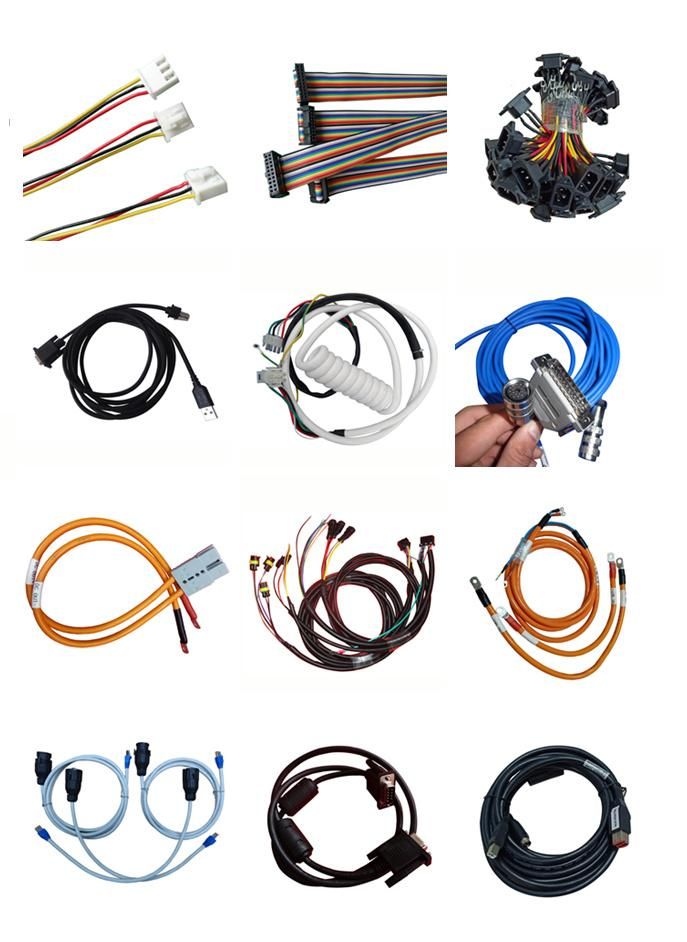 Male to Female Electronic Connector Terminal Industrial Medical Automotive Wire Harness  Custom LCD Signal Panel VGA Converter Lvds Falt Cable