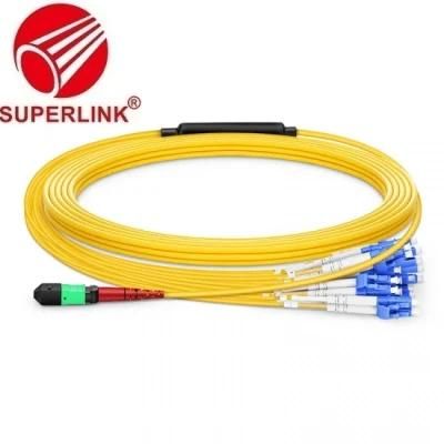 Pigtail MPO 12 OS2 Single Mode Elite Breakout Cable Fiber Optic Jumper Patch Cord