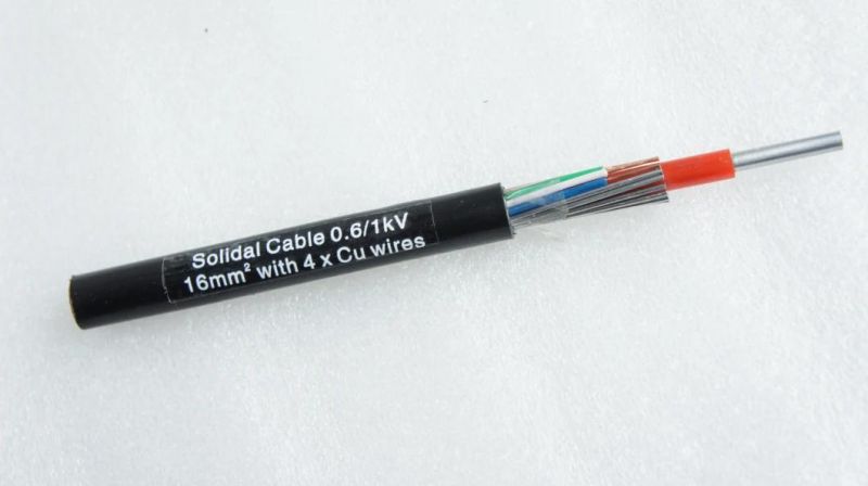 UV Resistance PVC Sheath PE Insulated of Pilot 4X0.5mm Cooper Wire Split Concentric Cables