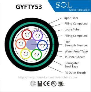 Outdoor Direct Burial FRP GYFTY53 Fiber Optic Cable