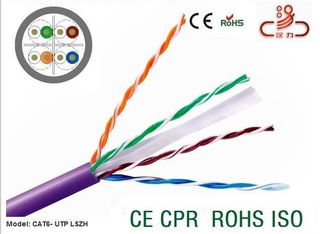 Cat5e& UTP Cat5e LAN Cable 24AWG Copper 4pair 100MHz