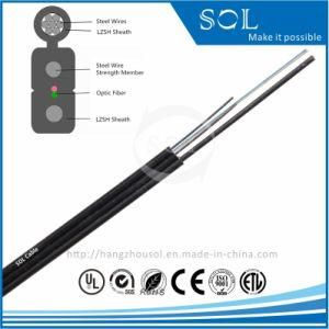FTTH Messengered Two Parallel Metal GJYXCH Fiber Optic Cable