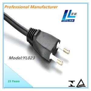 Brazil Style Power Cord Plug with TUV Marked 12A 250V