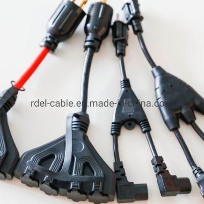 NEMA Power Cords L14-30p to Triple Tap 5-20r Adapter Stw 12/3