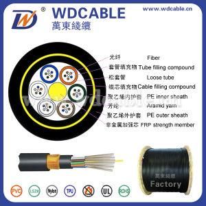 Armored Outdoor Aerial 12 24 Core Fiber Optic Cable