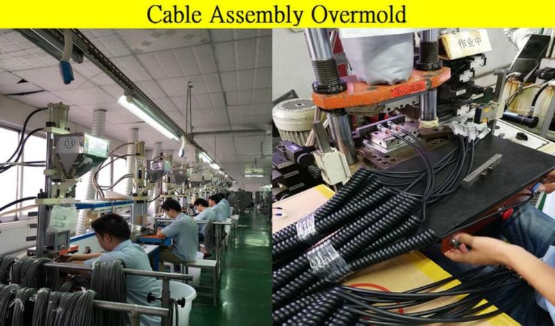 Spring Coil Extension Cord Medical Cable, Cable Assembly, Spring Cable with Connector