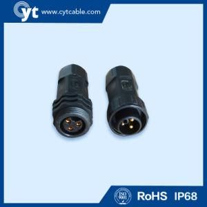 3 Pin Black Male/Female Waterproof Connector