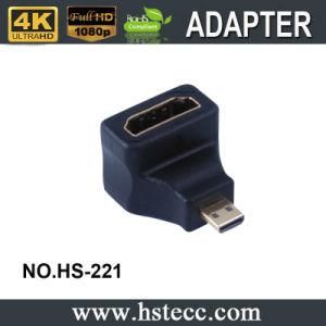 High Quality 90 Degree Gold Plated Micro HDMI Adapter