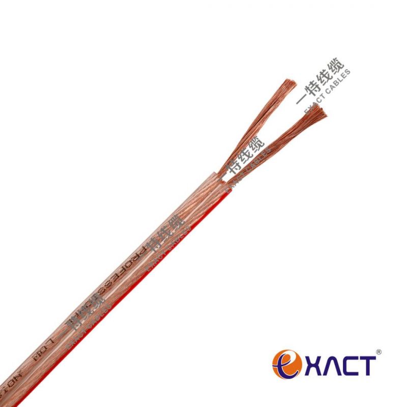 Communication Cable Clear Transparent Red/Black Bc, Tc, CCA, TCCA Golden and Silver Loudspeaker Cable Speaker Cable  Signal  Cable