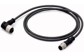 Custom OEM &amp; ODM Over Molding M12 Ethernet Profinet Cable Straight &amp; Right Angle with PUR Cable, Color Black, Length 10m