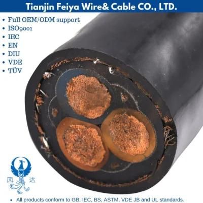 Mcp 0.66/1.14kv Pcg Tinned Copper Conductor CPE Rubber Shielded Flexible Power Cable Coal Machine Mining Cable