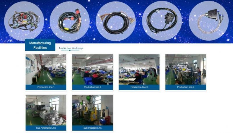 Electrical Wire Harness with Connectors by ISO9001: 2015 Factory/IATF 16949 Automotive Wire Harness for Autoes