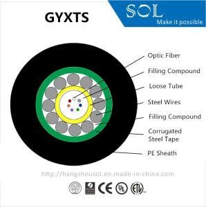 Outdoor Communication GYXTS Steel Wire Support Fiber Optic Cable