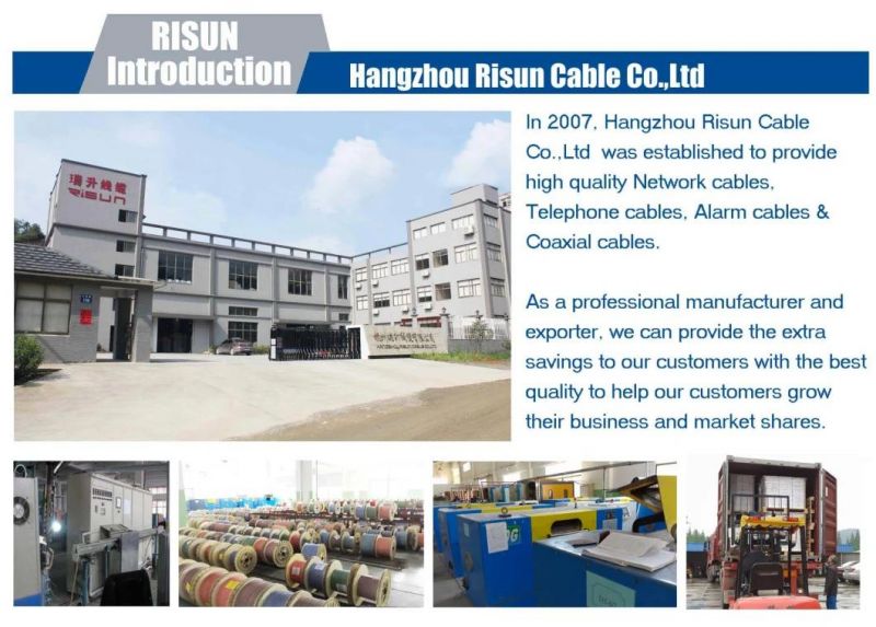 CCTV Camera Cable UTP LAN Cable Cat6e 23AWG with Power Cable 2*0.5mm