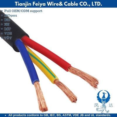 Nyy H05vvf 450/750V 2.8mm 3.3mm 4.3mm Single Core Multi-Core Flexible PVC Insulation Copper Electric Single Core Wire Aluminium Cable