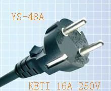 Power Cord Plug with Kc Certificated (YS-48A)