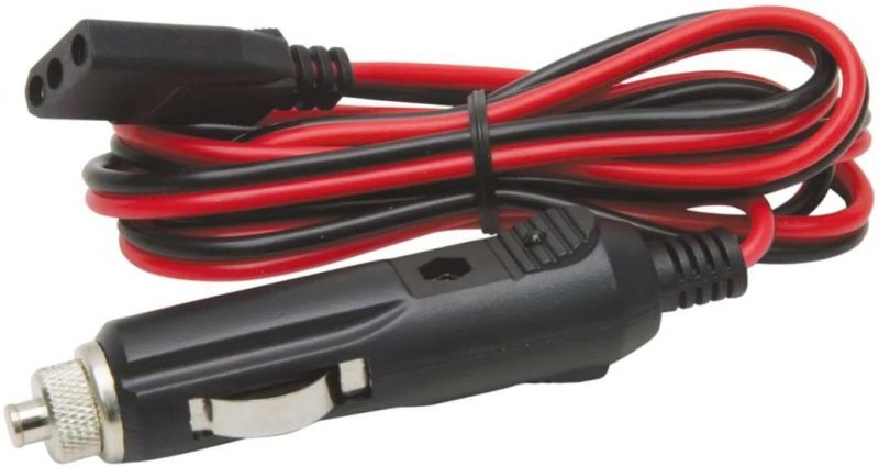 CB Power Cord Cable 2-Wire 15A 3-Pin Plug Fused Replacement CB Power Cord with 12V Cigarette Lighter Plug for CB/Ham Radio