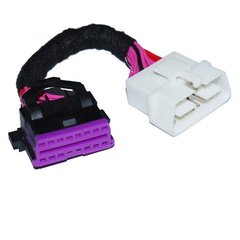 Customized 3m Round Jacketed 28 AWG Flat Cable Wire Harness