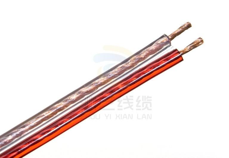 Transparent Cable Red & Black PVC Cable Audio Cable