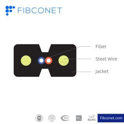 FTTH Indoor 1 Core G657A1 G657A2 GJXFH Gjxh Drop Fiber Optic Cable
