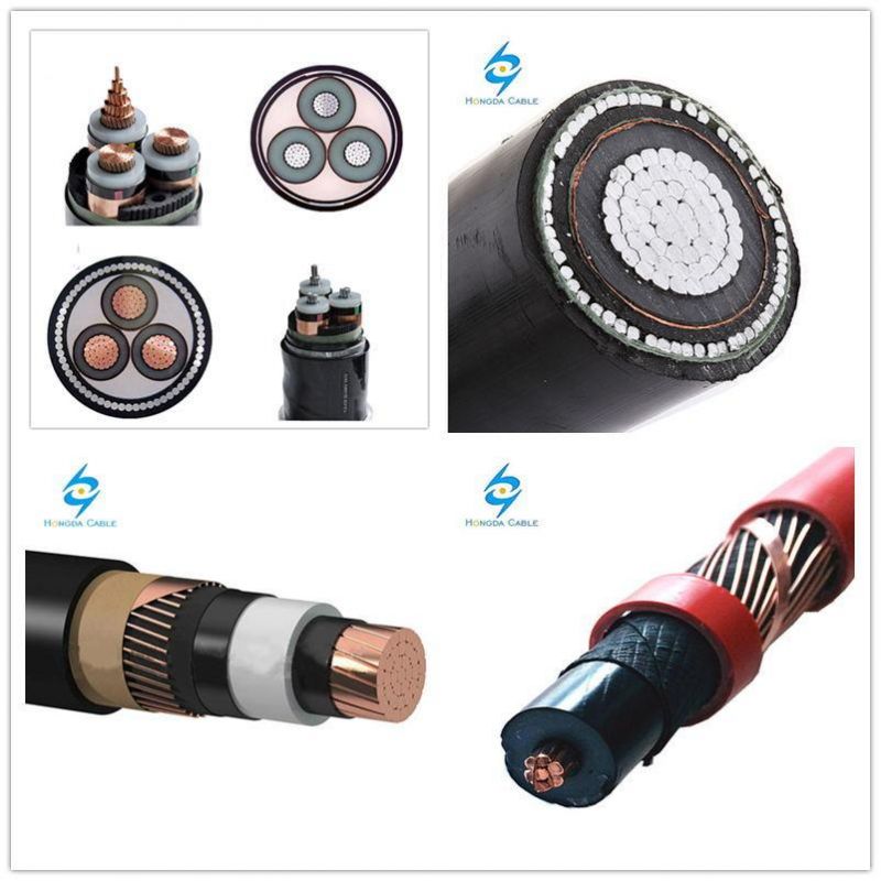 3 Core Copper Conductor Medium Voltage Armoured XLPE Insulated Power Cable