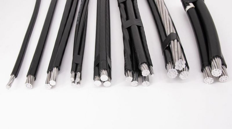 Aluminum Quadruplex Duplex Triplex Service Drop Electric Cable PVC XLPE Insulated Electrical ABC Cable Overhead Aluminum Cable