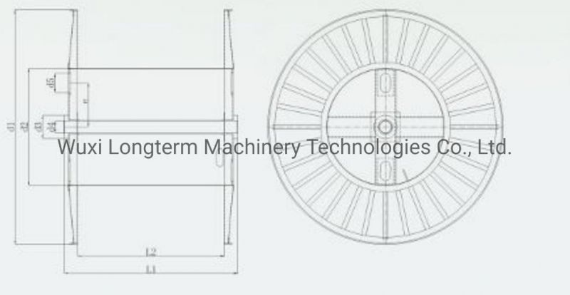 Big Steel Corrugated Spool for Cable Machine, Corrugated Steel Spool for Wire Stranding#