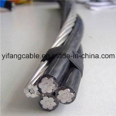 Quadruplex Service Drop 600V Aluminum Conductors - ACSR Neutral-Messenger