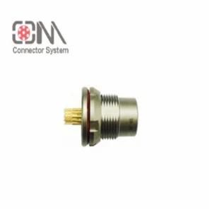 Qm F Series Mhn Protruding Socket Metal 12V Push-Pull Connector