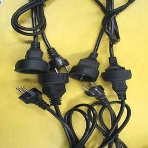 3m Black VDE Kema Keur Cee7 Extension Power Cord