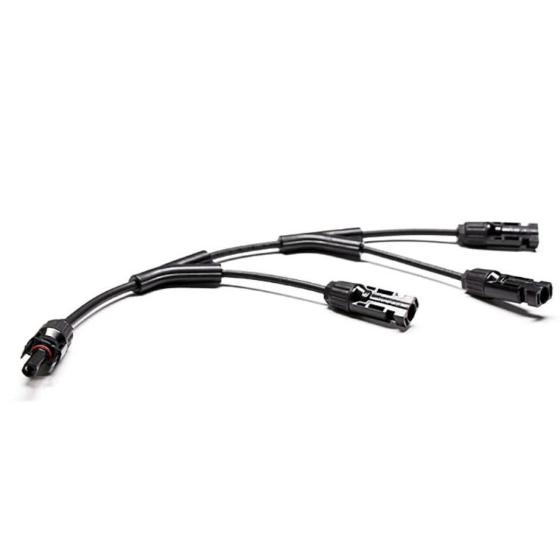 Solar Mc4 Y Connectors Parallel 8 AWG Cable Mc4 Connector Extension