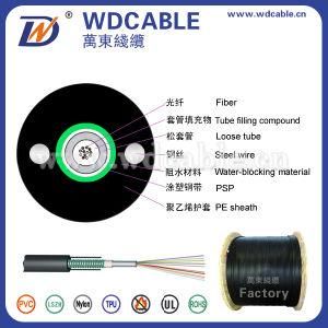 GYXTW Central-Tube 2~12core Single Armored Outdoor Fiber Optic Cable