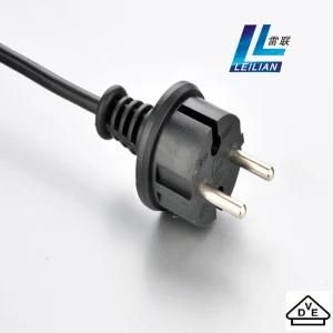 European Standard Power Cord with VDE Certificate Approved