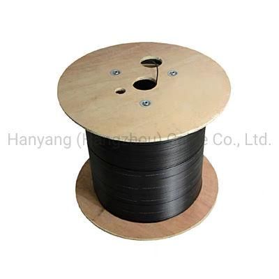 FTTH Outdoor or Indoor Anatel Optical Cable with Messenger Steel FRP