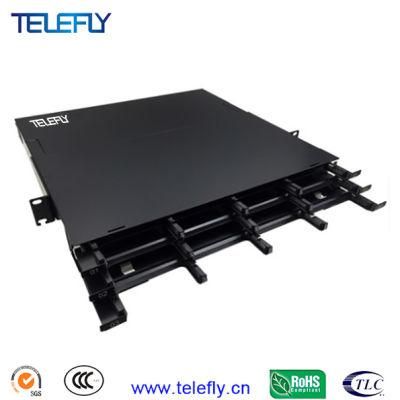 High Density 1u 144 Core MPO Jumper Optical Distribution Frame Fiber Box Suit for 19&quot; Rack