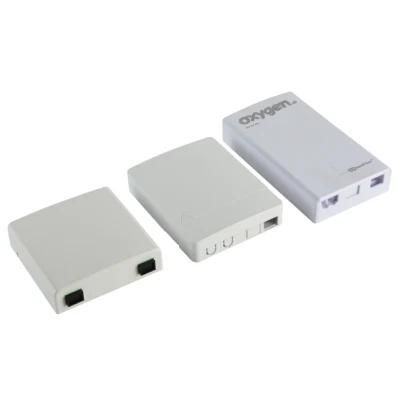 2 Port Fiber Optic Termination Junction Wall Outlet Box