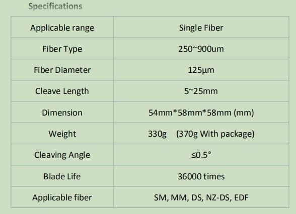 Optical Fiber Cleaver T-905