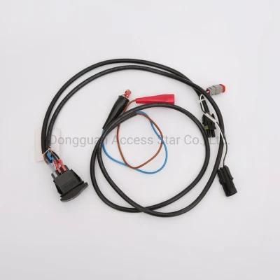 Custom Male to Female Cable Harness Assembly with Switch Button on off