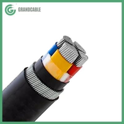 4X150mm2 Aluminum AL PVC Insulated SWA Armoured LT Low Voltage Power Underground Cable for 11/0.4kV Distribution Transformer 100kVA