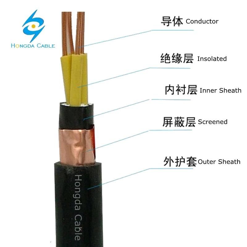 1-Cykfy Power Control Cable with Copper Foil Wrapped Screening