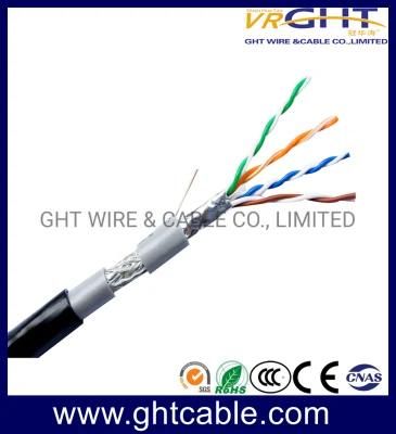 China Hot Sale 4X0.5mmcu Outdoor SFTP Cat5e LAN Cable