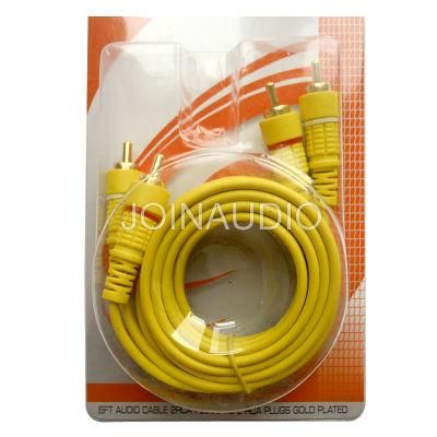 Audio Cable RCA Cable 2RCA to 2RCA Cable Yellow Wire (2R-2R YELLOW)