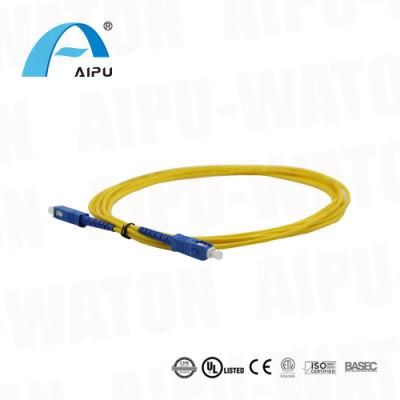Sc Upc/APC Single Mode Simplex Fiber Optic Patch Cord