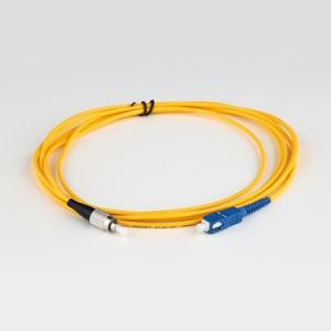 Indoor Use Yellow Cable Optical Fiber Jumper