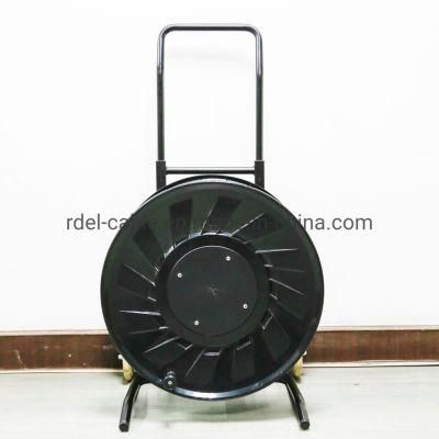 Robust PC Fiber Optic Cable Reels with Winder 490 mm Empty Cable Drums Ce