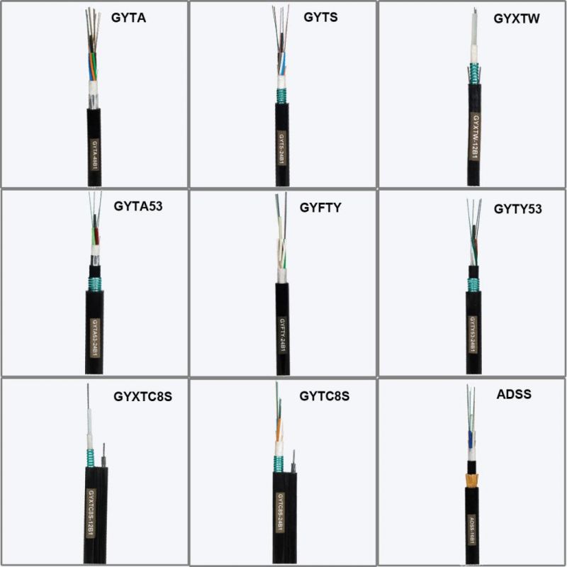Self-Supporting Gyxtc-8s/Gyxtc8a 24 Core Strand Optical Fiber Figure 8 Shape Cable with Factory Price