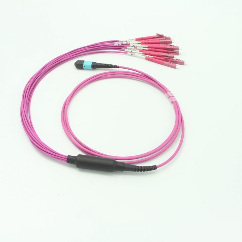 Fiber Optic Assembly LC-LC Om4 24 Cores Fiber Optic Fanout Cable