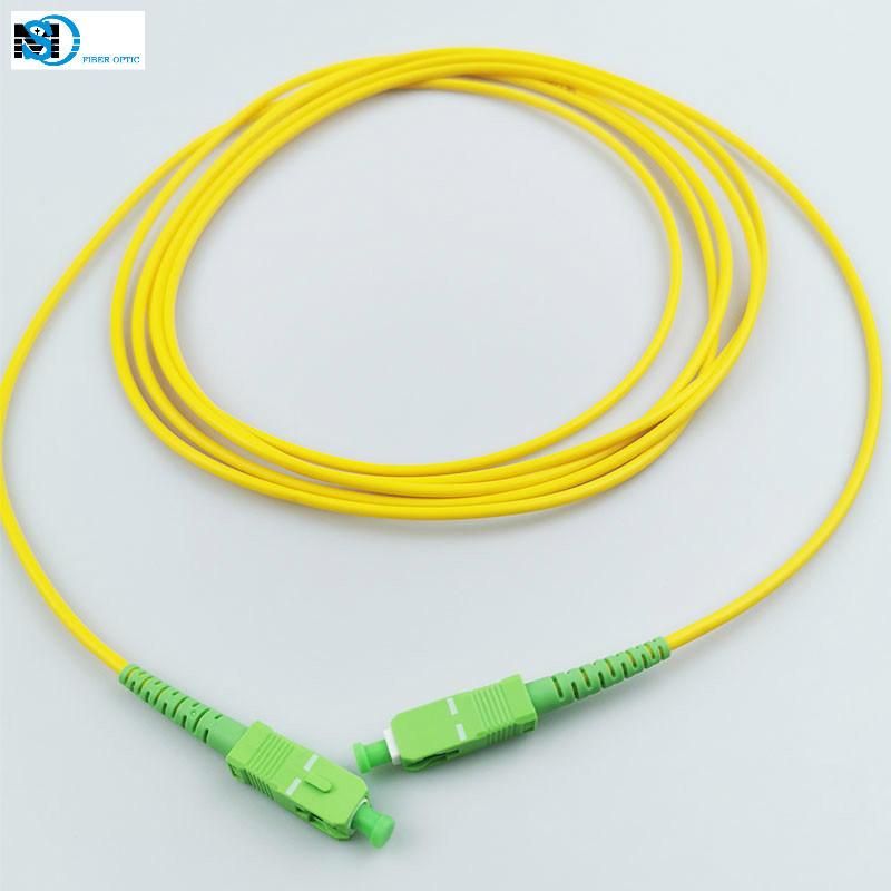 Ofnr Optical Fiber Sc/APC-Sc/APC Fiber Optic Cable for FTTH